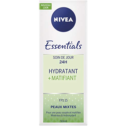 Nivea Cuidado del día 24H Hidratante + Matificante, Piel Mixta, 50ml