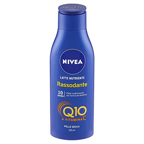 Nivea - Leche hidratante reafirmante Q10 Vitamina C, crema corporal piel seca, 250 ml