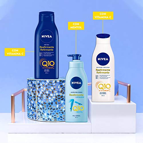 NIVEA Q10 Body Loción Reafirmante con Vitamina C en pack de 6 (6 x 400 ml), loción hidratante corporal para piel normal, coenzima Q10 para una piel elástica en 10 días