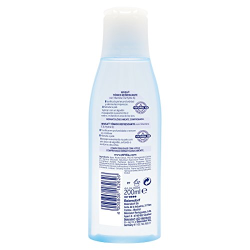 Nivea Visage Tónico Refrescante para Piel Normal, Cara y Rostro - 200 ml