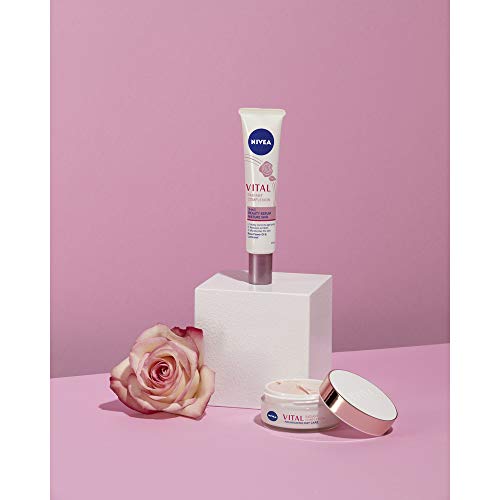 NIVEA VITAL Piel Radiante Sérum Antimanchas (1 x 40 ml), sérum facial antiarrugas, antimanchas e hidratante, sérum antiedad 3 en 1 para la piel madura