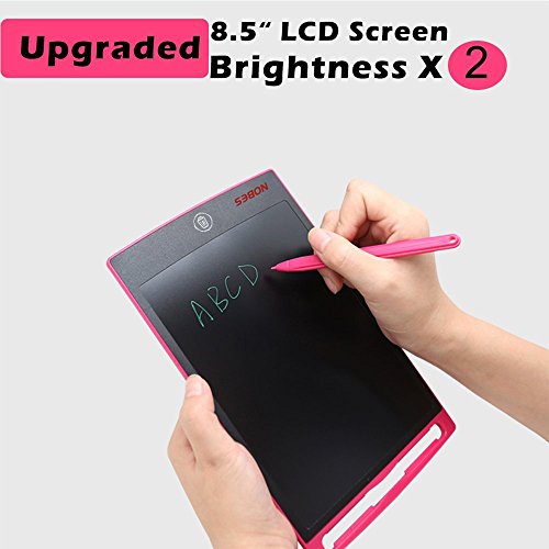 NOBES Tableta de Escritura LCD 8.5 Inch, LCD Tablero de Dibujo Pizarras mágicas,Tablet para Niños,Juguetes Regalos para Niños Niña,Juegos Educativos (Rosa)