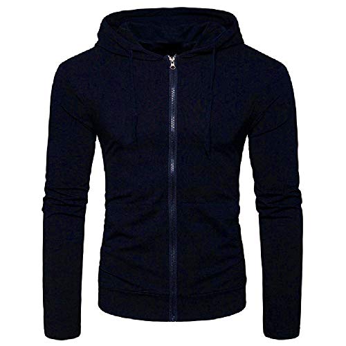 NOBRAND - Sudadera con capucha para hombre Azul azul cian L