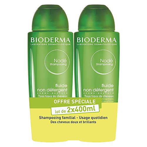 Nodé Fluido – Lote de 2 x 400 ml | Limpia suavemente – Reda brillo y flexibilidad al cabello | todo tipo de cabellos