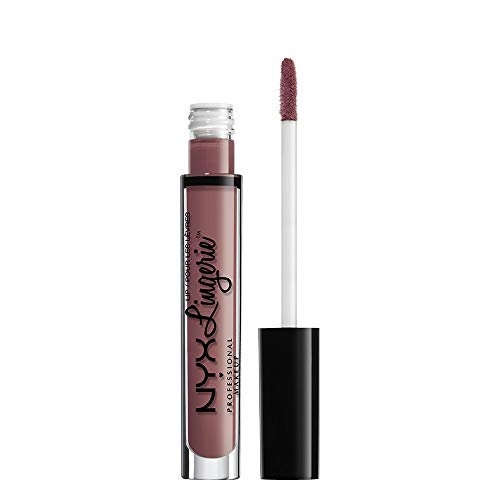 NYX PROFESSIONAL MAKEUP Pintalabios Lip Lingerie Liquid Lipstick, Acabado Cremoso y Mate, Larga Duración - Tono French Maid (800897077945)