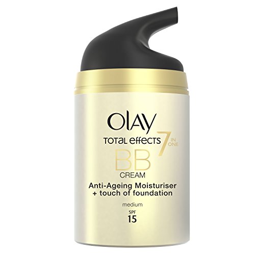 Olay Total Effects 7 en 1 BB Cream Anti-Edad Tono Medio SPF 15, Blanco - 50 ml