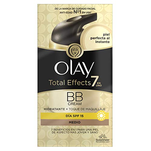 Olay Total Effects 7 en 1 BB Cream Anti-Edad Tono Medio SPF 15, Blanco - 50 ml