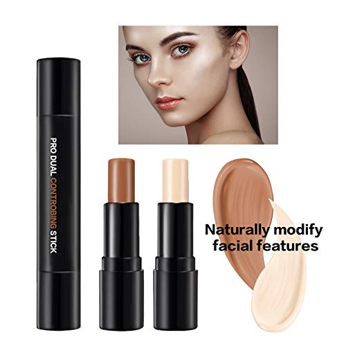 ONLYOILY composición doble 3D maquillaje de la cara Resalte Sombra Barra contorno de Lápiz Corrector Pen crema de textura