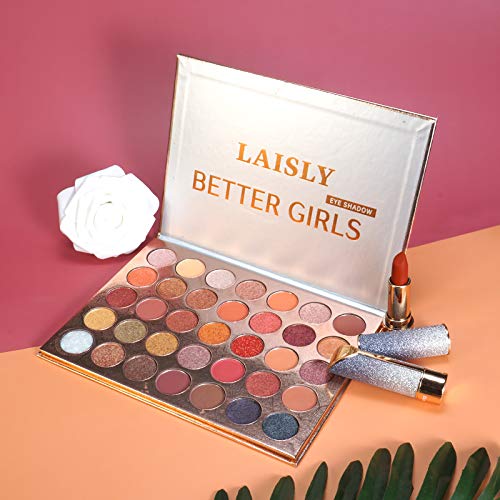 ONLYOILY Paleta De Sombras De Ojos Profesionales - Paleta Maquillaje - Altamente Pigmentados 35 Colores Brillantes y Mate