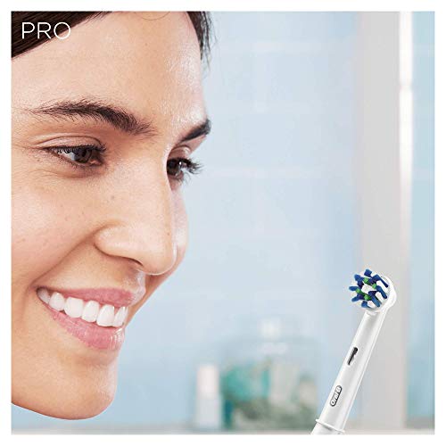 Oral-B PRO 2 2500 CrossAction - Cepillo de Dientes Eléctrico Recargable con Tecnología de Braun, 1 Mango Negro, 2 Modos Incluyendo Cuidado de Las Encías, 1 Cabezal de Recambio Y 1 Estuche de Viaje