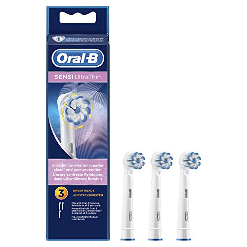 Oral-B Sensi Ultrathin head - Cabezales de Recambio, Blanco, Pack de 3 Unidades