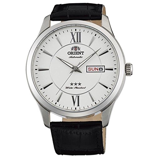 Orient Reloj Analógico para Unisex Adultos de Automático con Correa en Cuero FAB0B003W9