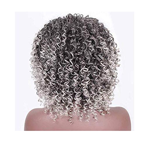 Pelucas de pelo rizado para mujer negra pelo gris natural para mujeres negras peluca rizada pelucas de pelo rizado rizado