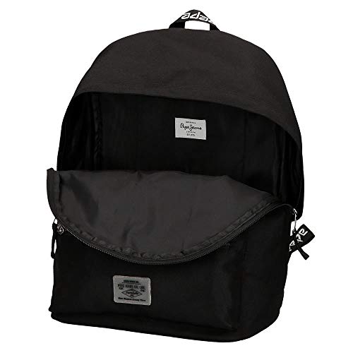 Pepe Jeans LondonOsset BackpackNiñosCarterasNegro (Black)13x30x37 centimeters (W x H x L)