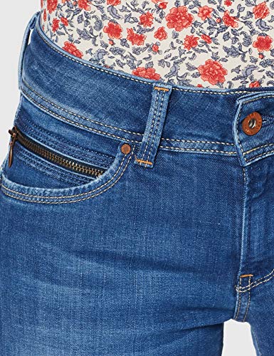 Pepe Jeans New Brooke Vaqueros, Azul (10Oz Str 8Dip Royal Dk), 28W/32L para Mujer