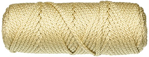 Pepperell - Cuerda de macramé, Color Perla/Beige, 4 mm, 45,7 m, acrílico, Multicolor