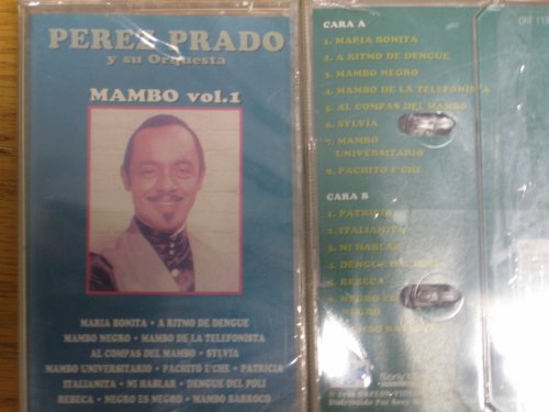 PEREZ PRADO Y SU ORQUESTA -MAMBO VOL 1- CASETE NUEVO Y PRECINTADO -ÉXITOS IMPRESCINDIBLES-NO DISPONIBLE EN TIENDAS-DESCATALOGADO