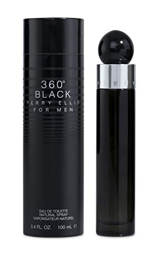 Perry Ellis 360 Black 100ml - eau de toilette (Hombres, Semillas de cardamomo, Nutmeg, Nutmeg, Ámbar, Tabaco, Amber,Tobacco)