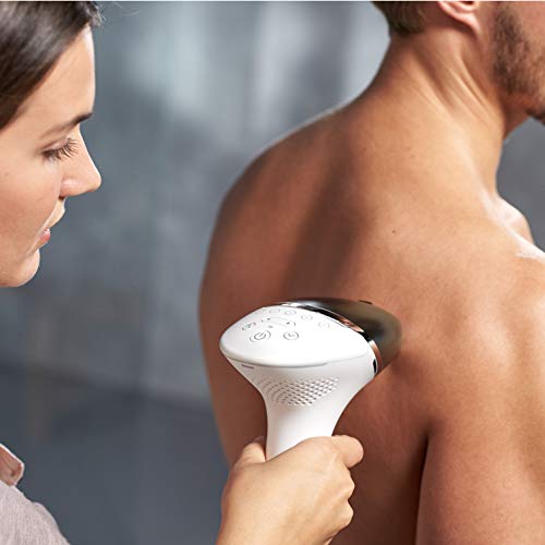 Philips Lumea BG9041/00 - Depiladora Luz Pulsada para Hombres, la Depilación Permanente del Vello Visible en Casa