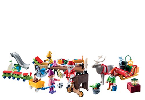 PLAYMOBIL Calendario de Adviento-9264 Taller de Navidad, Multicolor (9264)