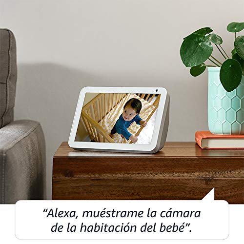 Presentamos el Echo Show 8: mantén el contacto con la ayuda de Alexa, tela de color antracita