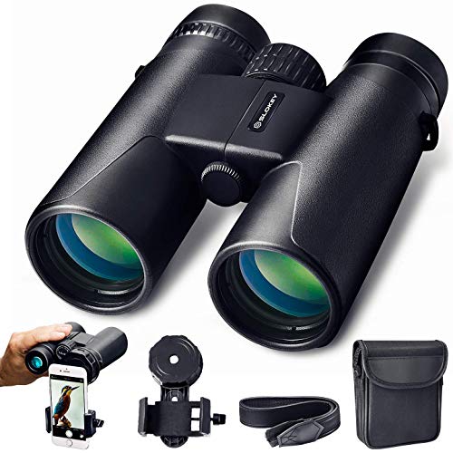 Prismáticos 10x42 Slokey - Binoculares Profesionales y Potentes con Gran Alcance. Ligeros e Impermeables, Prismas BaK4 y FMC. Ideales para Observación de Aves, Caza, Senderismo, Astronomía y Camping.