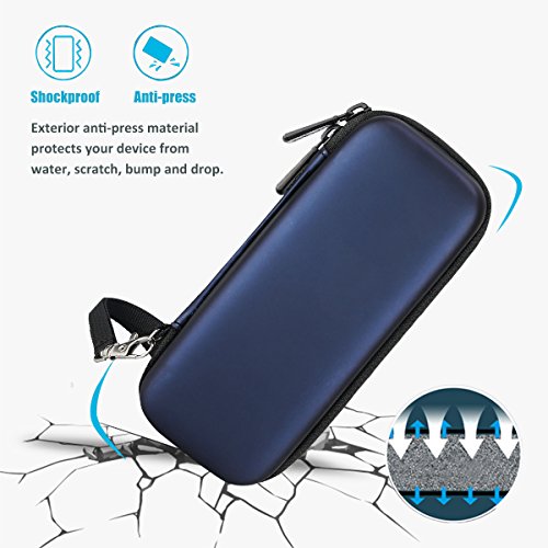 ProCase Estuche para Philips Norelco OneBlade, Caja EVA Rígido de Viaje para Philips Norelco OneBlade Afeitadora Eléctrica Híbrida para Hombres, Funda Protectora con Correa de Sujeción - Azul Oscuro