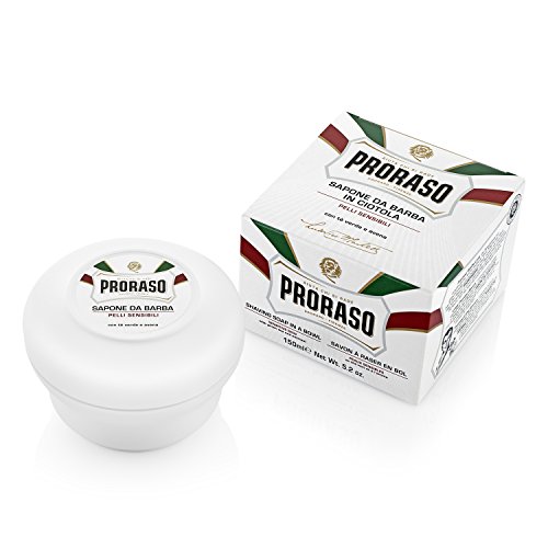 Proraso Taza de jabón de afeitar mixto Triple Pack de 3 x 150 ml Verde,blanco y rojo