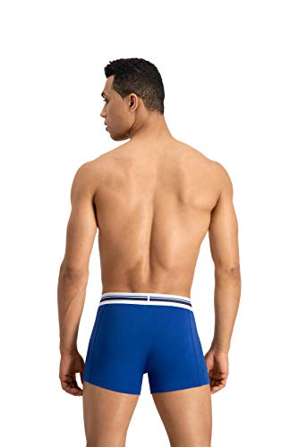 Puma Placed Logo - Pack de 2 bóxers para hombre, color azul, talla M