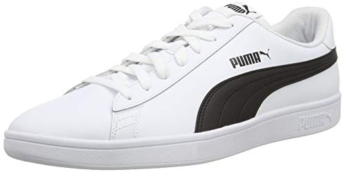 PUMA Smash V2 L, Zapatillas para Hombre, Blanco White Black, 41 EU