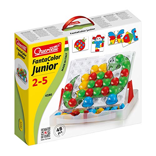 Quercetti-Quercetti-4190 Fantacolor Junior-Juego de mosaicos (4190)