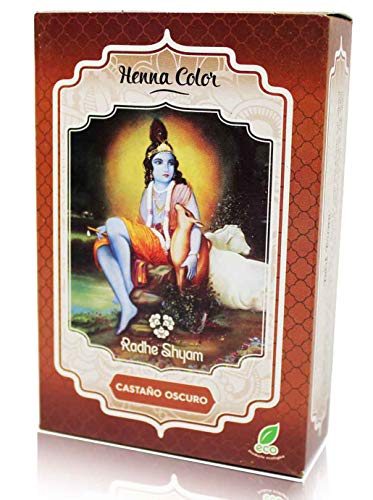 Radhe Shyam Henna Castaño Oscuro Polvo RAD