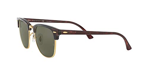 Ray-Ban 0RB3016 Gafas de sol, Negro, 49 para Hombre