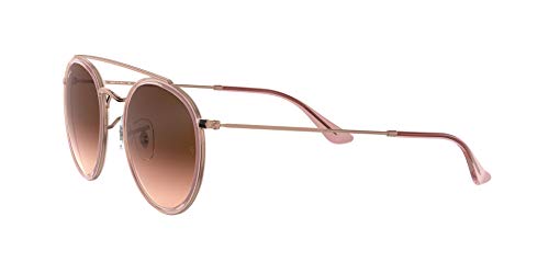 Ray-Ban 0RB3647N, Gafas de Sol Unisex Adulto, Rosa (Bronze Copper/Brown Gradient), 51