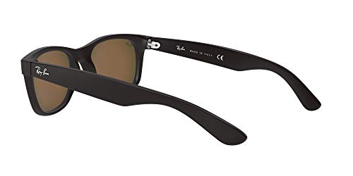 Ray-Ban 2132, Gafas de Sol Unisex, Multicolor (Rubber Black), 55 mm