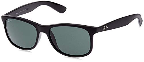 Ray-Ban Andy RB4202 606971 - Gafas de sol no polarizadas, negro mate / verde oscuro, 55 mm