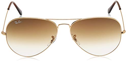 RAY-BAN Aviator gafas de sol, Brown, 62 Unisex-Adulto