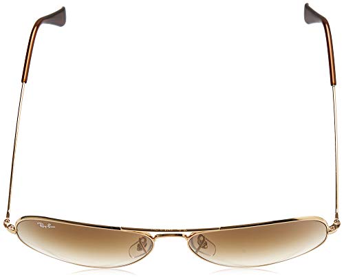 RAY-BAN Aviator gafas de sol, Brown, 62 Unisex-Adulto