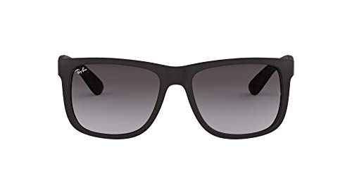 Ray-Ban Justin RB4165 - Gafas de sol Unisex, Negro (Black Rubber), 51 mm