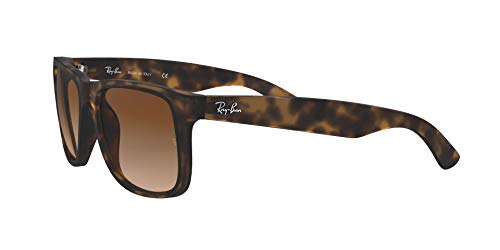 Ray-Ban Justin RB4165 Non-Polarized - Gafas de sol Unisex, Marrón, 55 mm