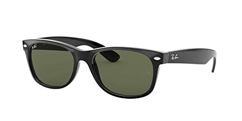 Ray Ban MOD. 2132, Gafas de Sol Unisex, Negro (Black Frame/Green), 52 mm