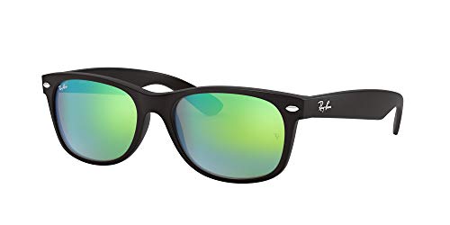 Ray-Ban New Wayfarer Gafas de sol, Rubber Black, 55 para Hombre