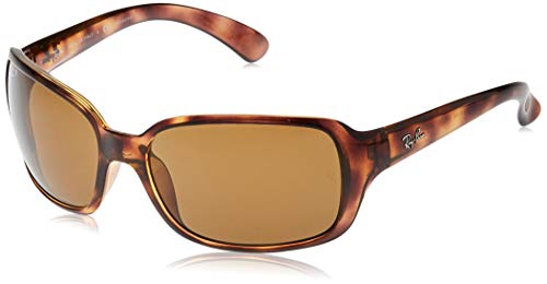 Ray- Ban Rb4068 - Gafas de sol, Rectangulares, Polarizadas, Marrón (Havana)