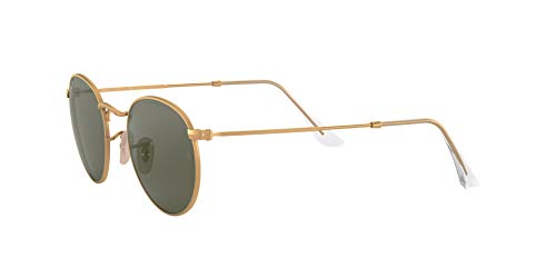 Ray-Ban Round Metal 112/58 Gafas de Sol, Matte Gold, 50 para Hombre