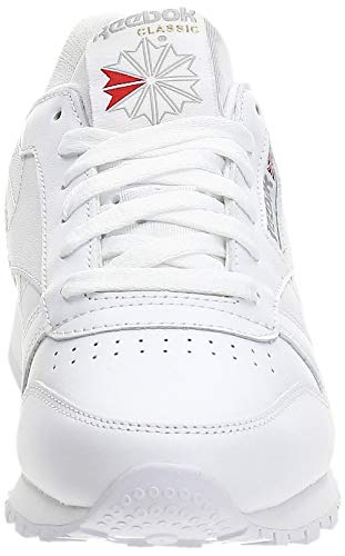 Reebok Classic Leather - Zapatillas de cuero para hombre, Blanco, 39