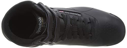 Reebok Freestyle Hi - Zapatillas de cuero para mujer, Negro (Black), 40.5 EU