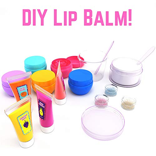 Regalos para Niñas - Kit Haz Tu Propio Bálsamo Labial - Divertido Brillo De Labios Para Niñas - Kit Pintalabios Niña DIY - Detalles Cumpleaños Infantiles 6 a 12+ Años