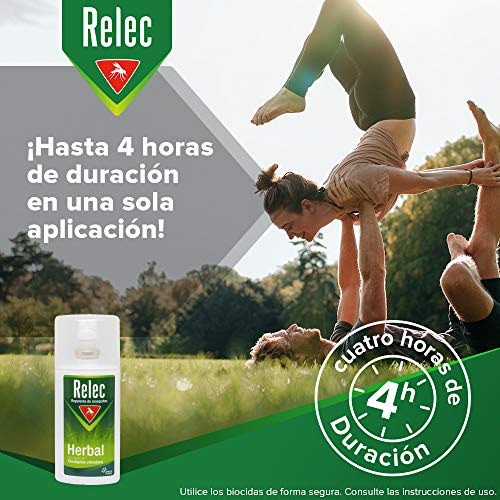 Relec Herbal Spray Repelente Eficaz Antimosquitos con Ingredientes de Origen Natural - 75 ml