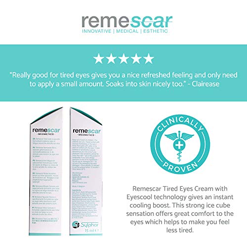 Remescar - Mirada cansada - Crema para los ojos hinchados o cansados - Crema de ojos antienvejecimiento para líneas de expresión y arrugas finas