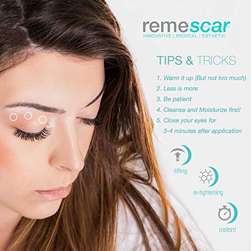 Remescar - Párpados caídos - Crema de efecto lifting para reducir las bolsas - Crema de ojos antienvejecimiento probada clínicamente para hombre y mujer - Relleno reafirmante para los ojos